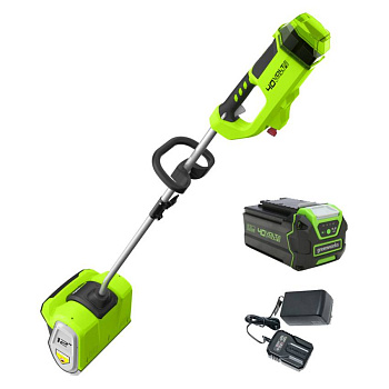 Снегоуборщик-снеголопата  аккумуляторный бесщеточный Greenworks GD40SS30k5 (АКБ 5 А.ч и ЗУ) 2600807UG